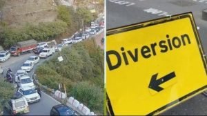मसूरी में केम्प्टी फॉल रोड लैंडस्लाइड के कारण ट्रैफिक डायवर्ज़न प्लान लागू